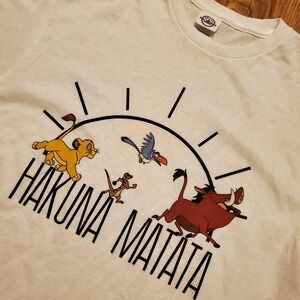 Vintage‎ Lion King Shirt Adult Medium White Hakuna Matata Delta Tag Y2K